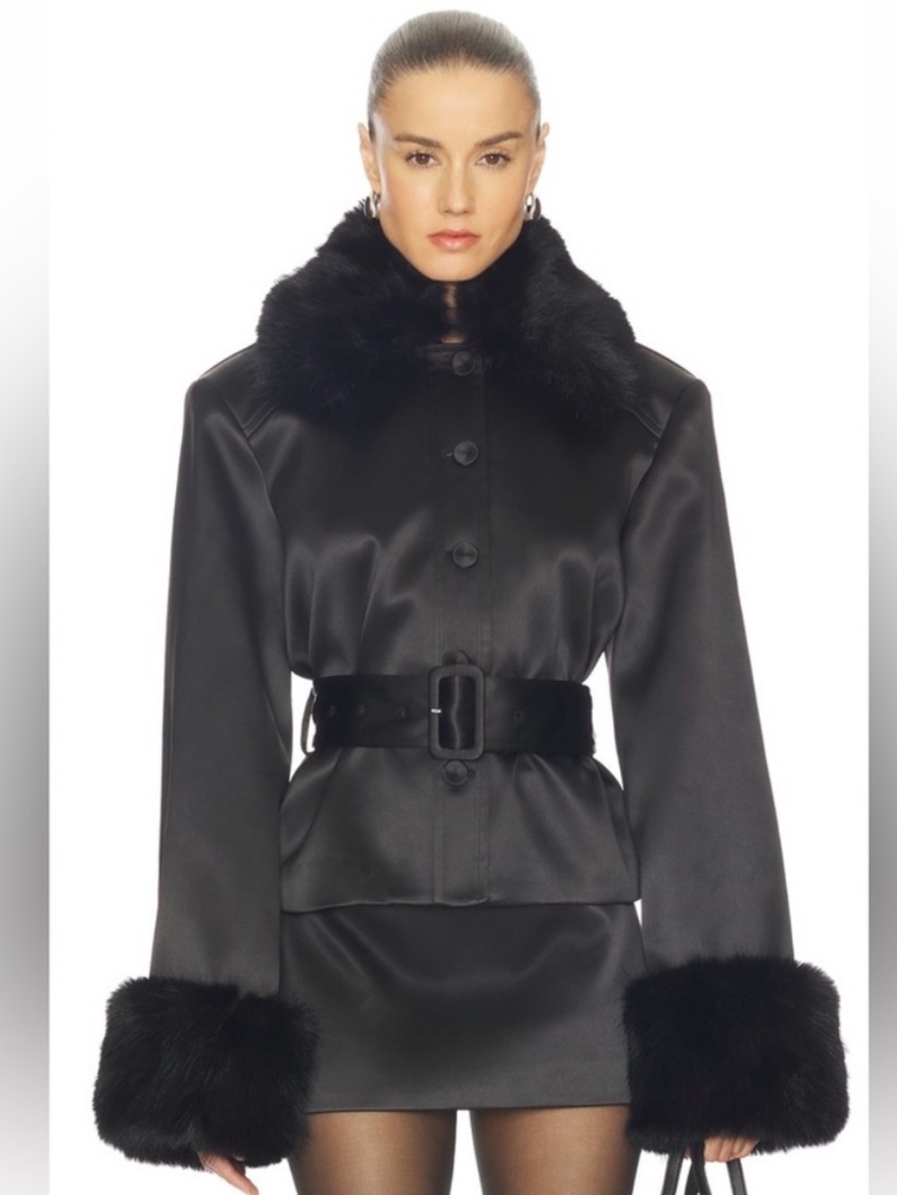 Camila Coelho Julieta Jacket in Black